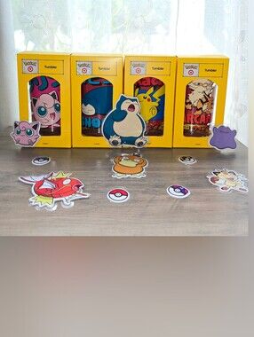 Pokémon x Target Tumbler Complete Set of 4